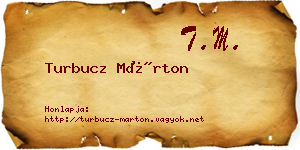 Turbucz Márton névjegykártya